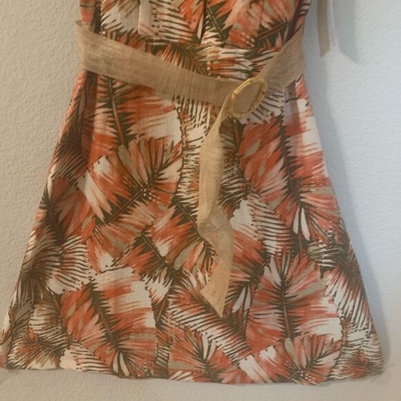 Shelby & Palmer Multicolored Floral Print Belted Shirt-Dress Size 6P Brand new - Picture 8 of 10